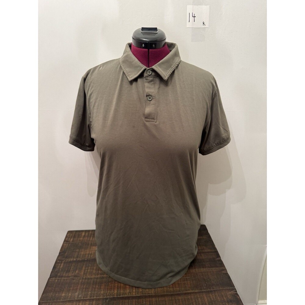 Porter & Ash The Polo Shirt Mens XL Brown Stretch Performance Short Sleeve Polo